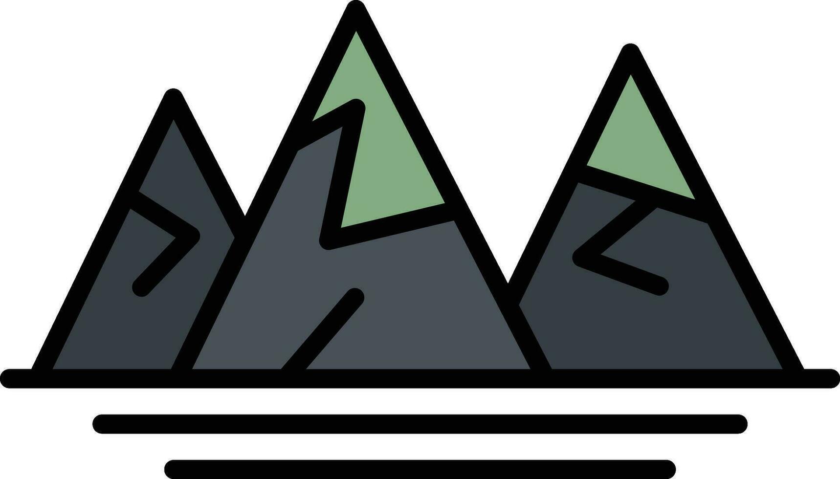 Wild Mountain Vector Icon