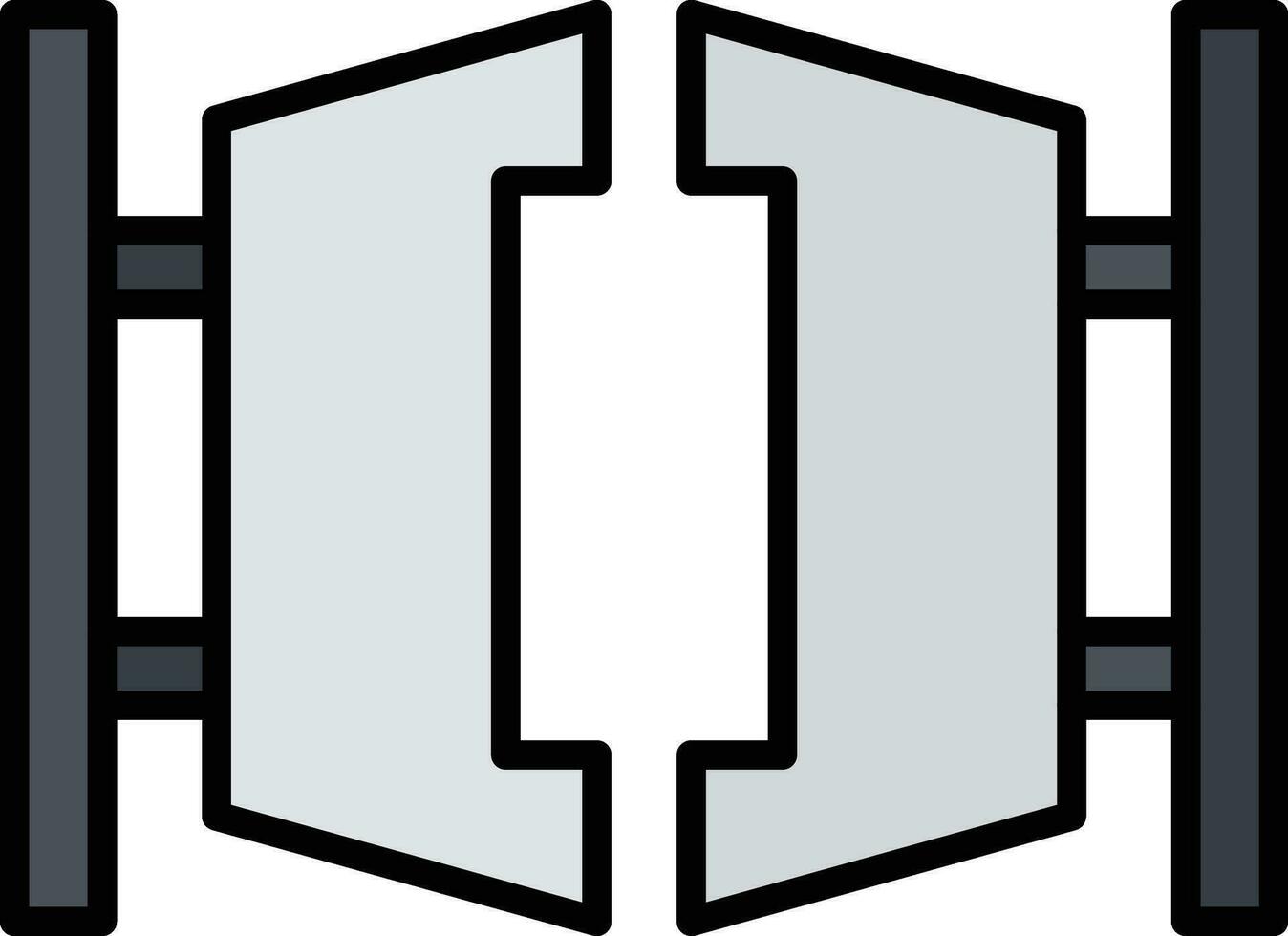 Saloon Gate Vector Icon