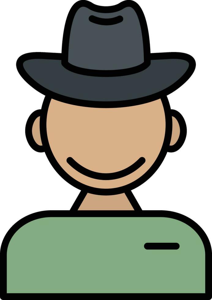 vaquero vector icono