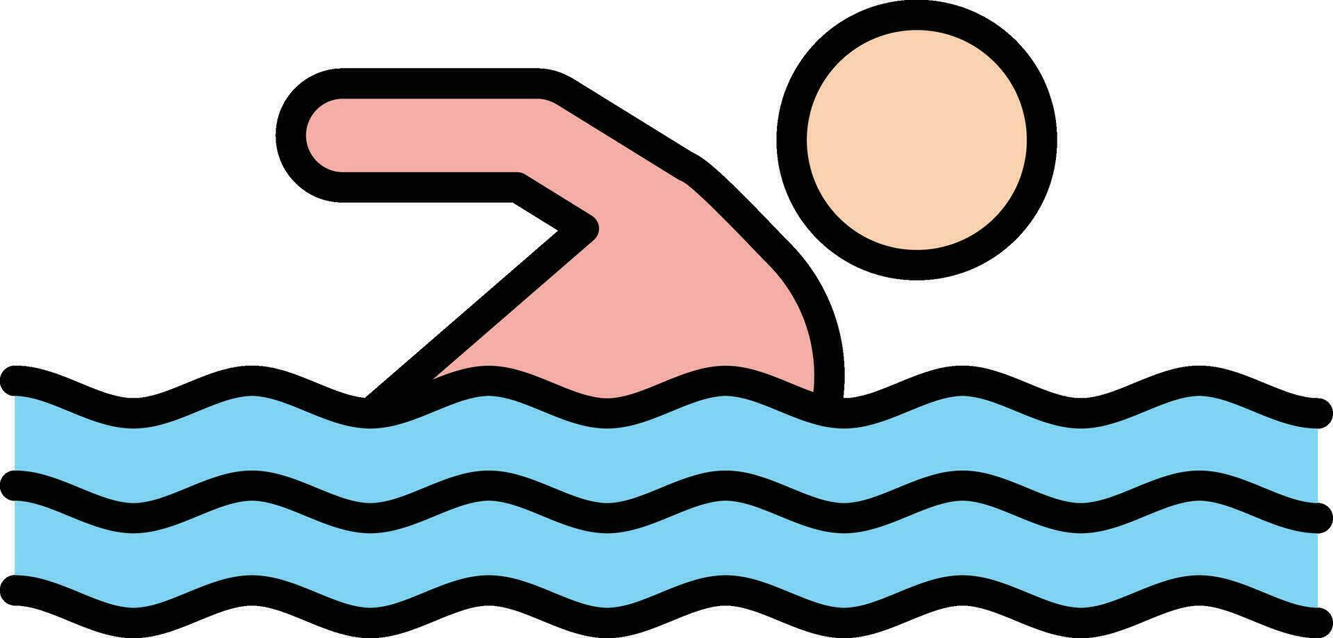 Swimming Vector Icon