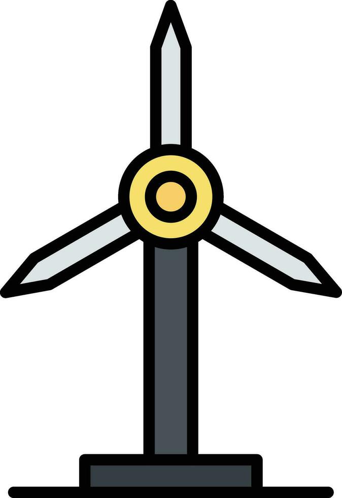 Windmill Vector Icon