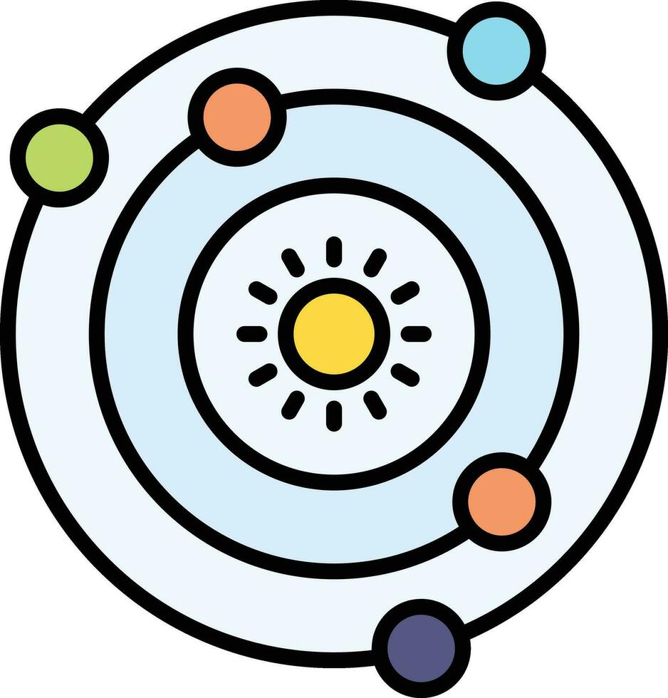 Solar System Vector Icon