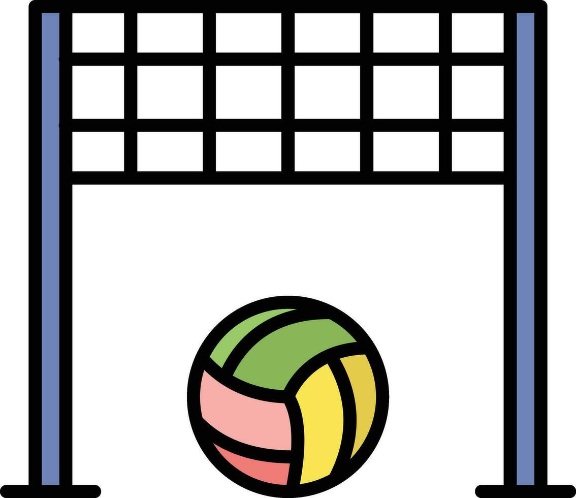 vóleibol red vector icono