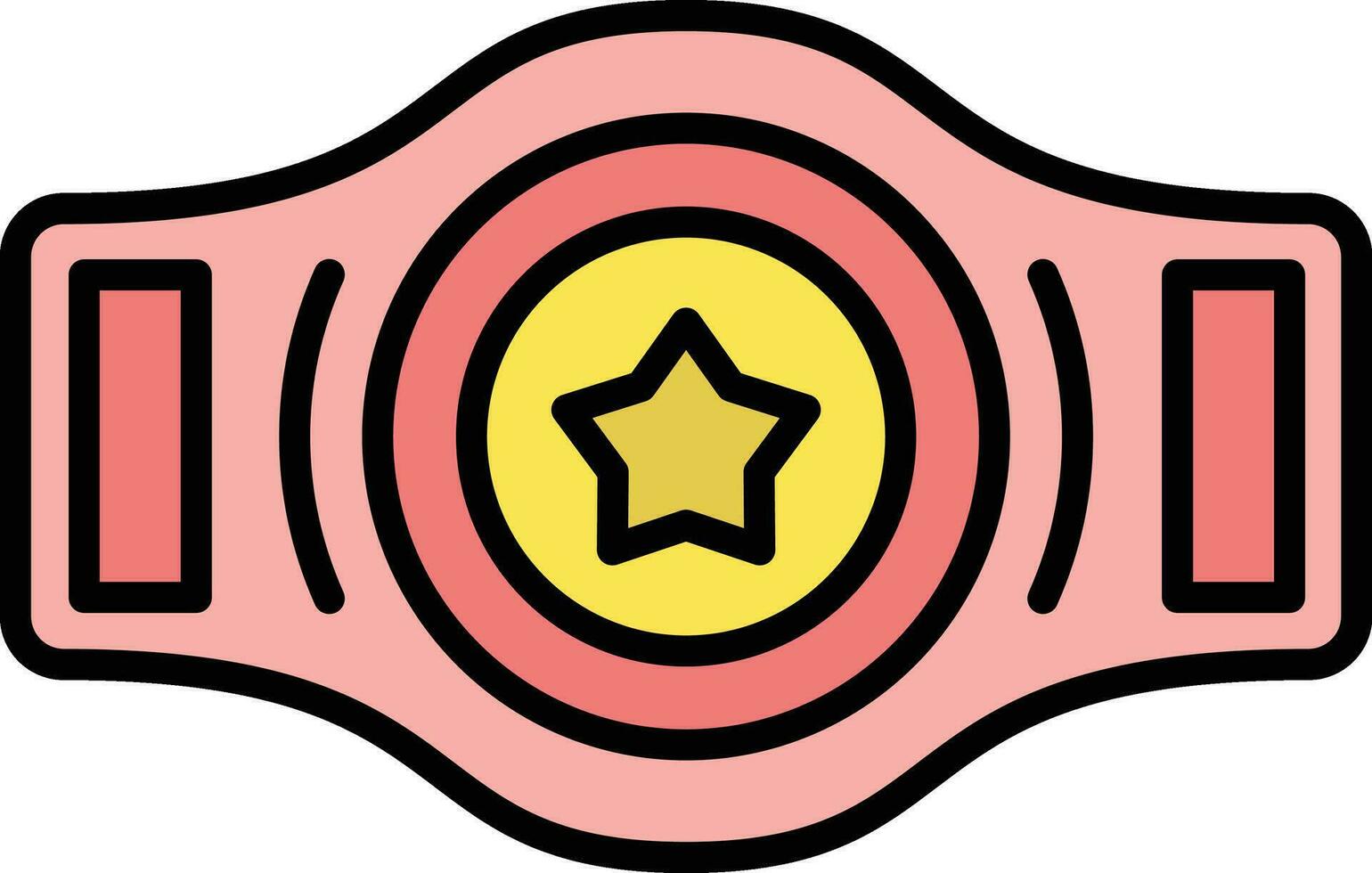 Champion Belt Vector Icon