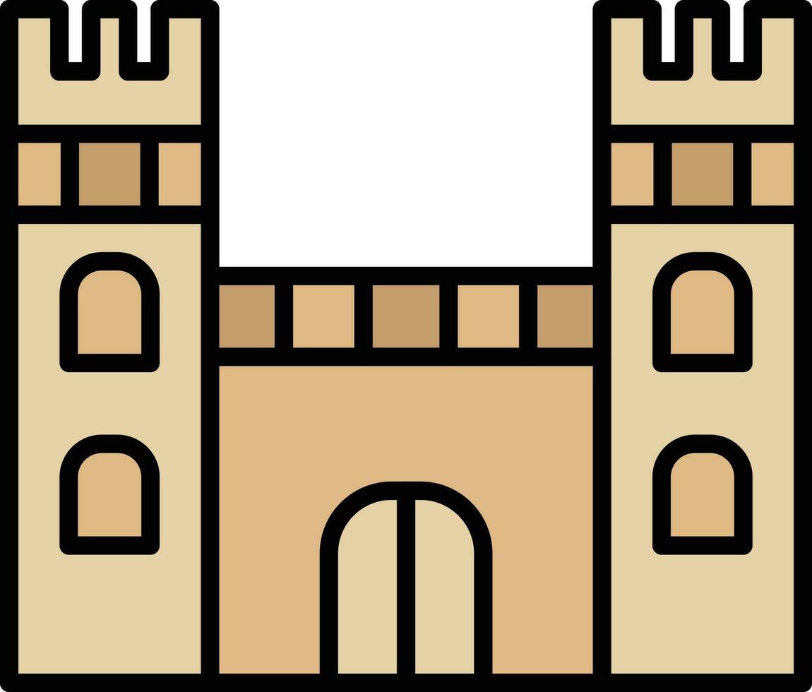 icono de vector de castillo