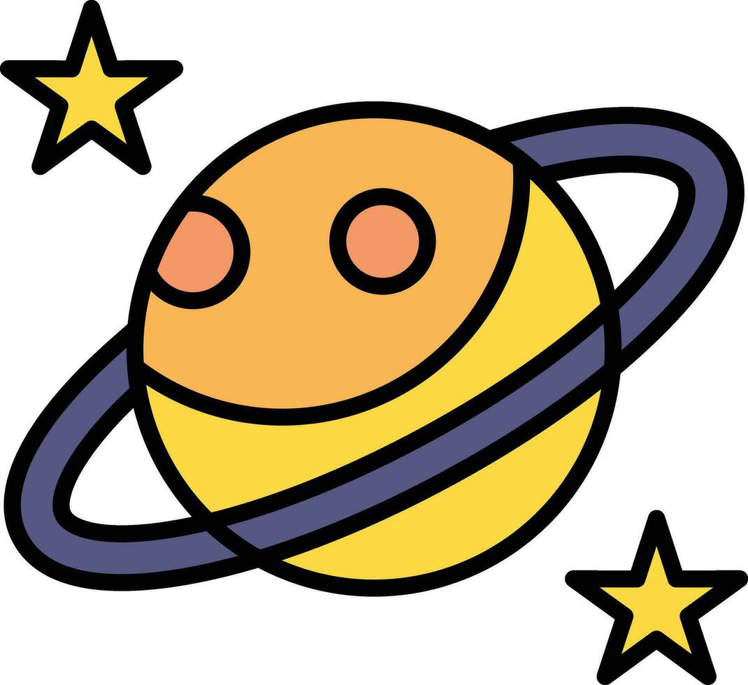 Saturn Vector Icon