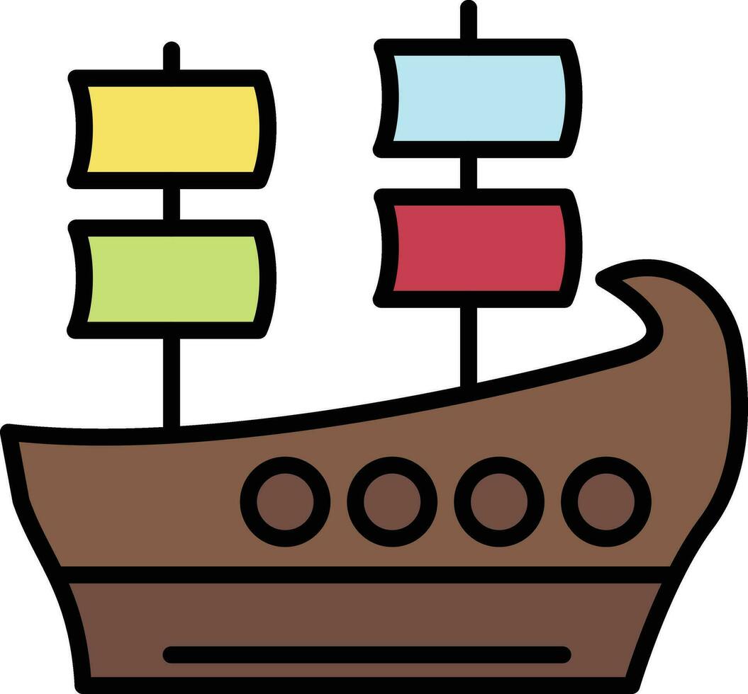 Galleon Vector Icon