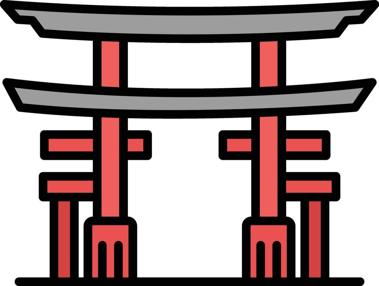 Torii Gate Vector Icon