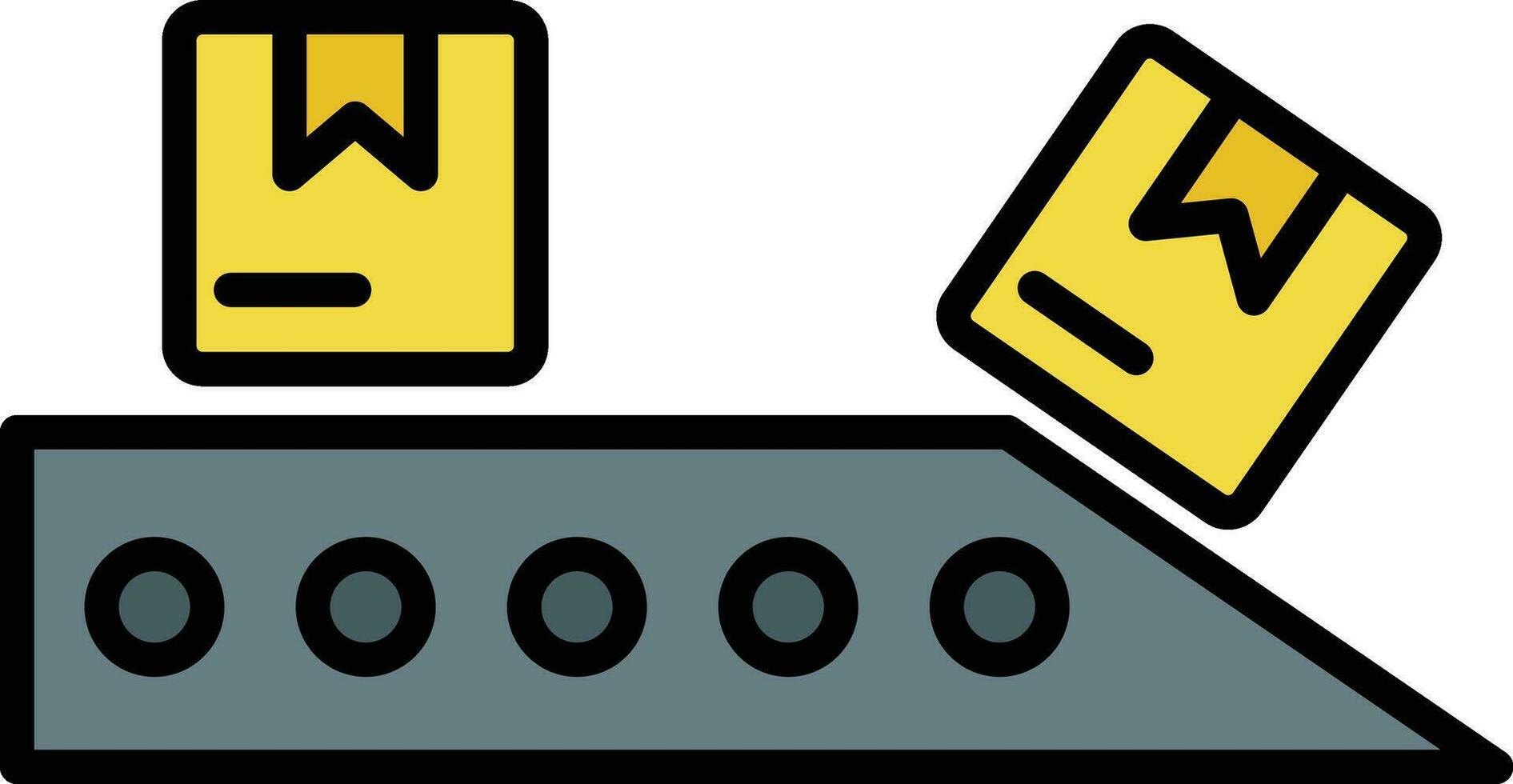 Automatic Conveyor Vector Icon