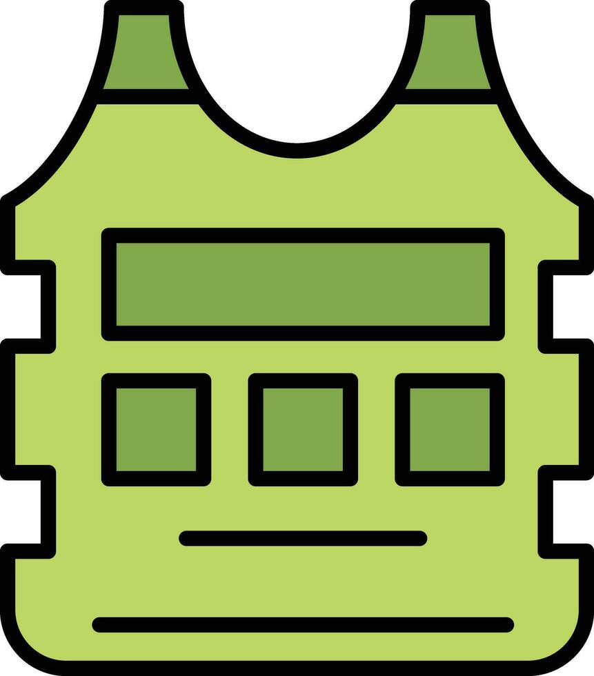 Bulletproof Vest Vector Icon