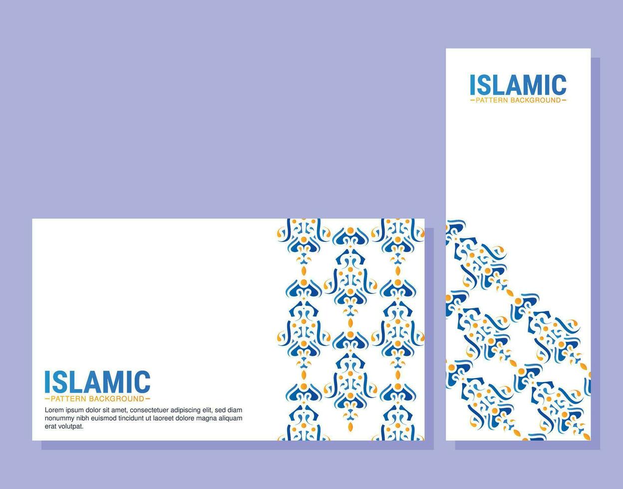 collection of colorful ramadan kareem backgrounds vector