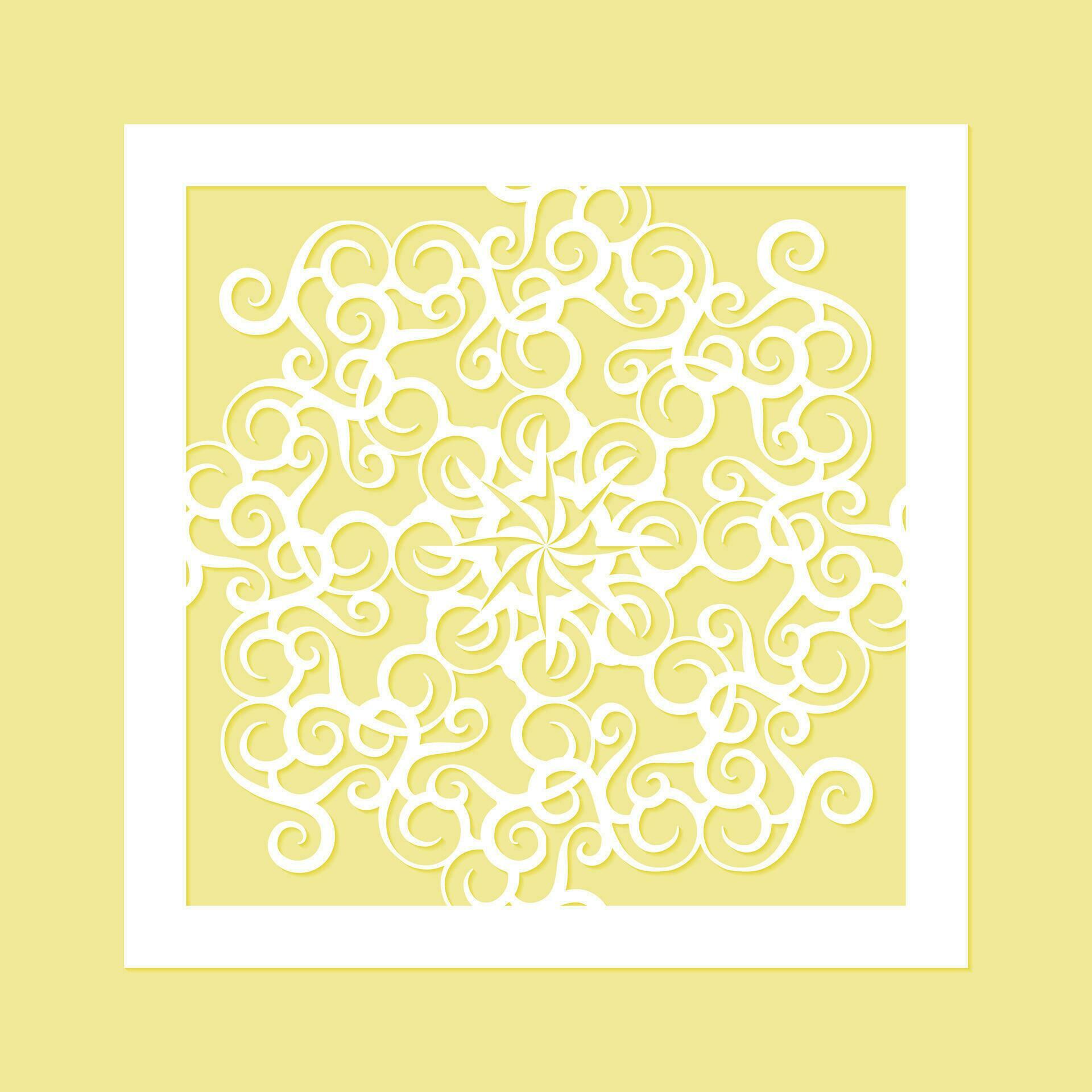 Mandala decorative paper cut line 30344997 Vector Art at Vecteezy