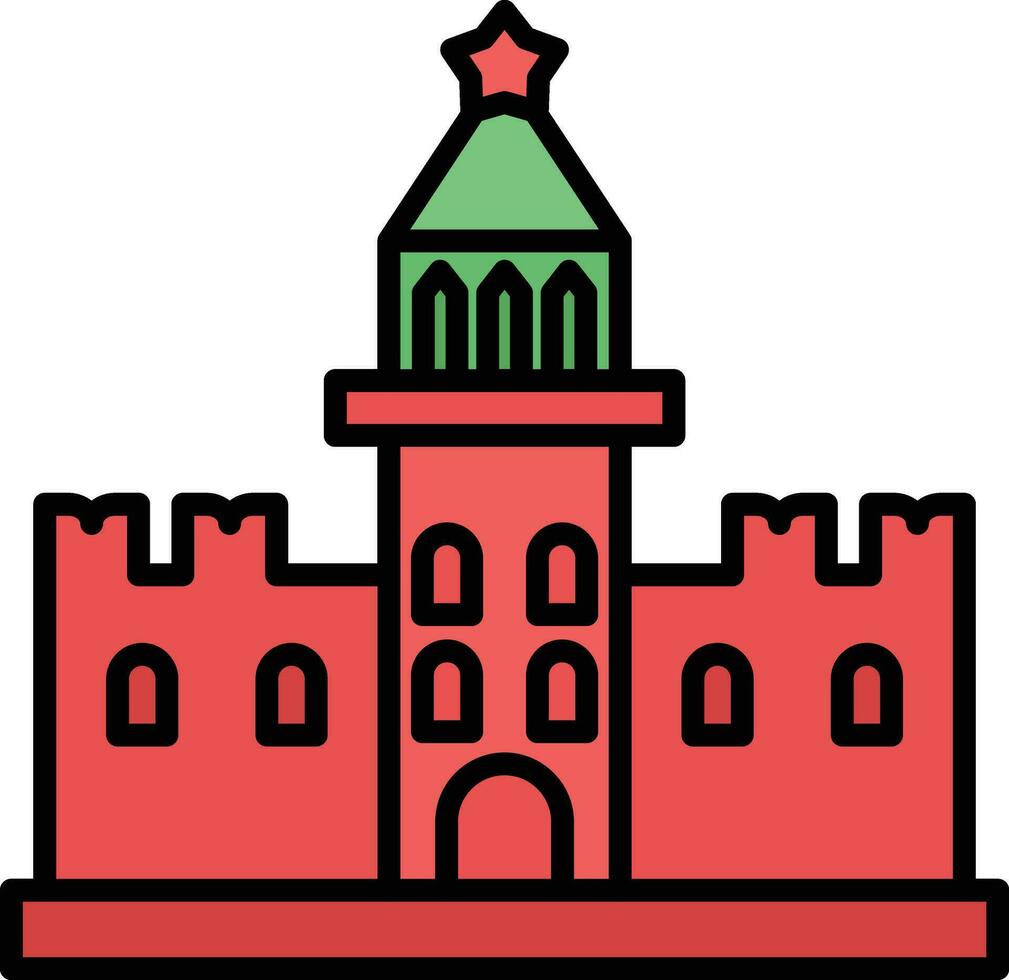 kremlin vector icono