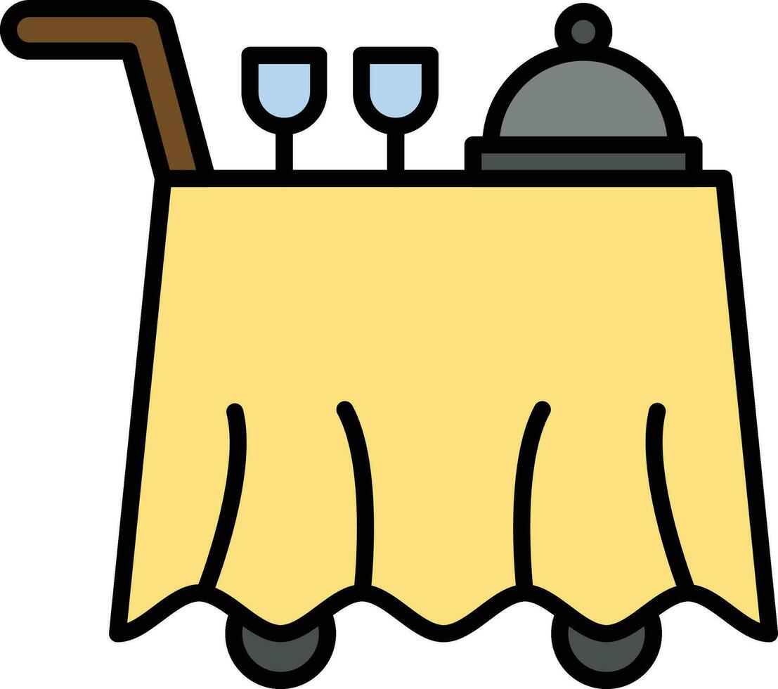 Room Service Vector Icon
