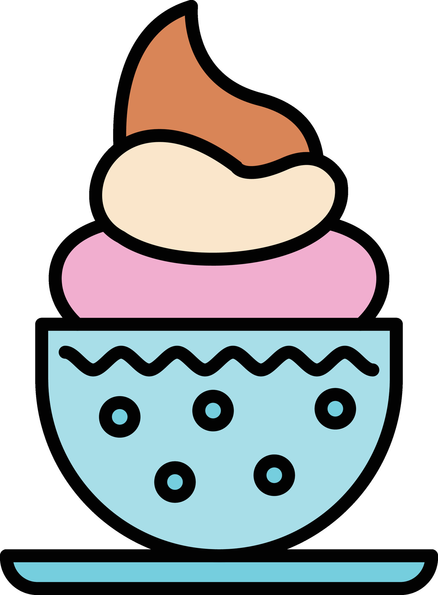Ice Cream Cup Vector Icon 30345219 Vector Art at Vecteezy