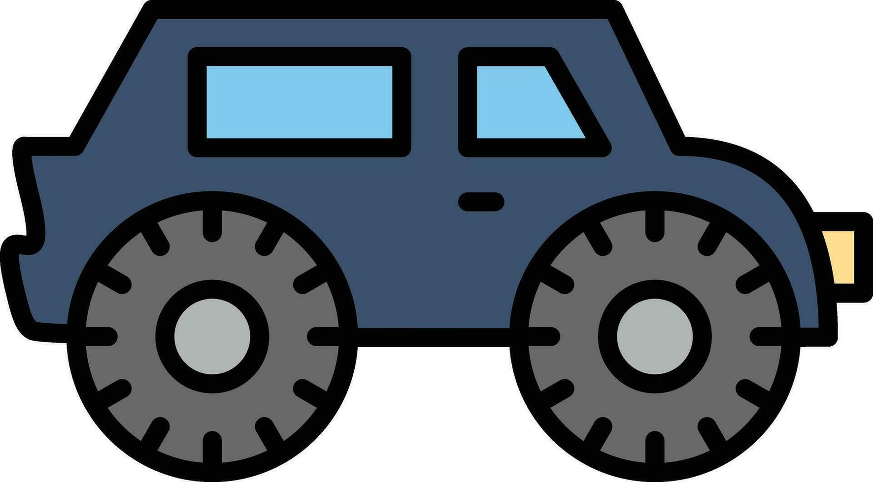 Bigfoot Car Vector Icon