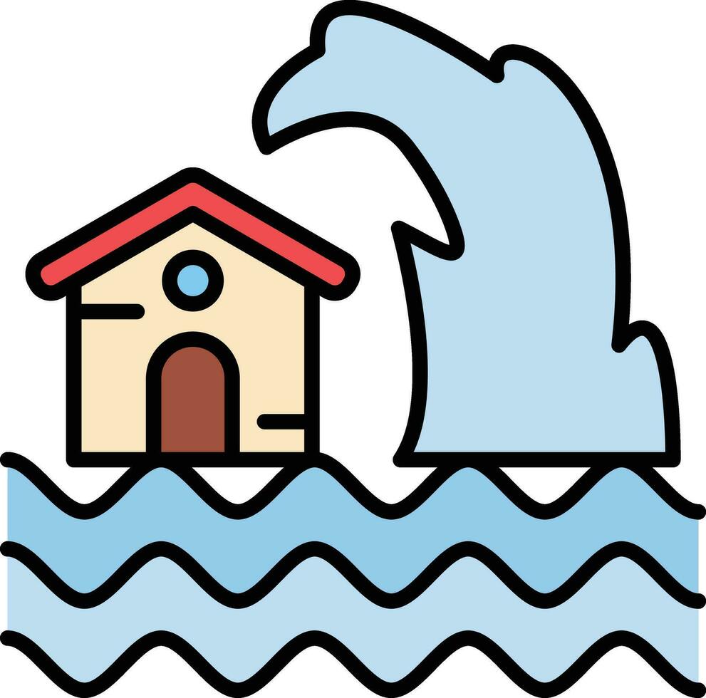 Tsunami Vector Icon