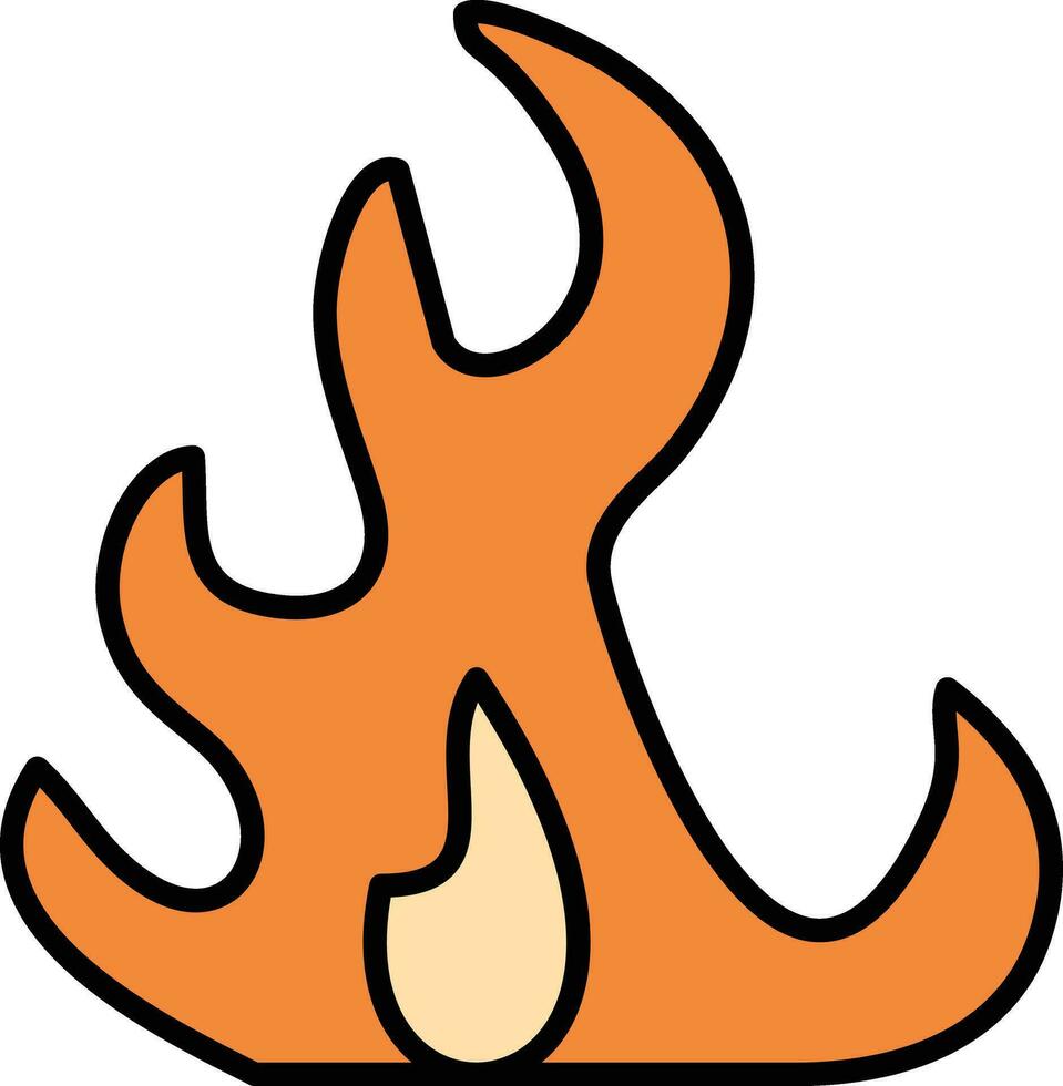 icono de vector de fuego