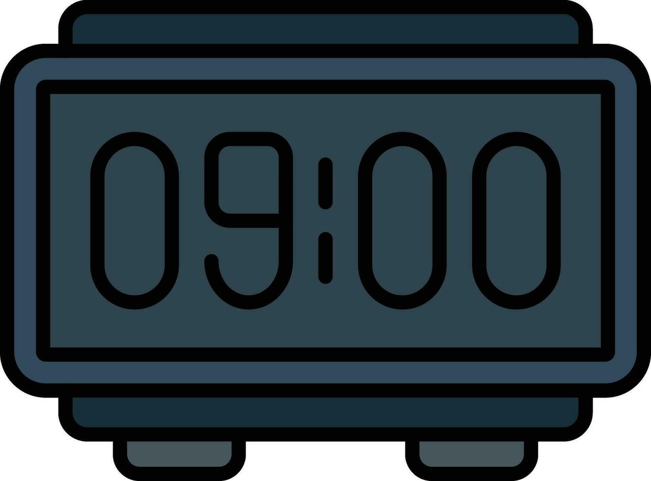Digital Clock Vector Icon