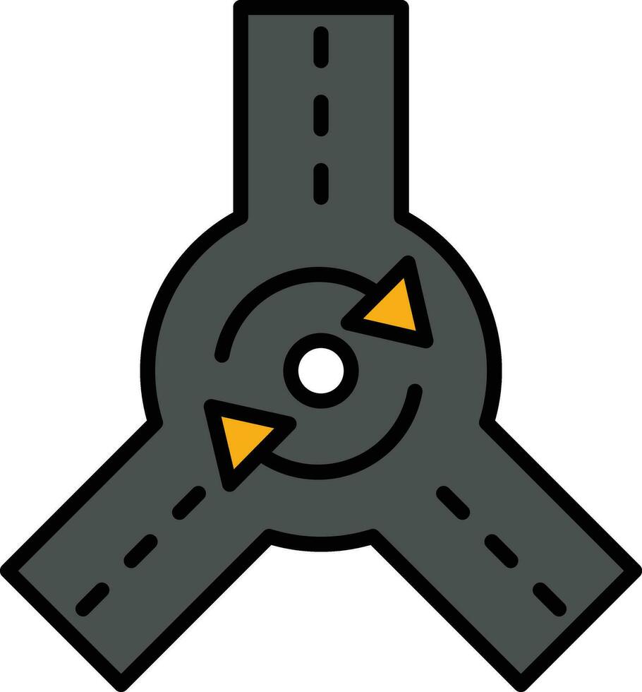 Roundabout Vector Icon