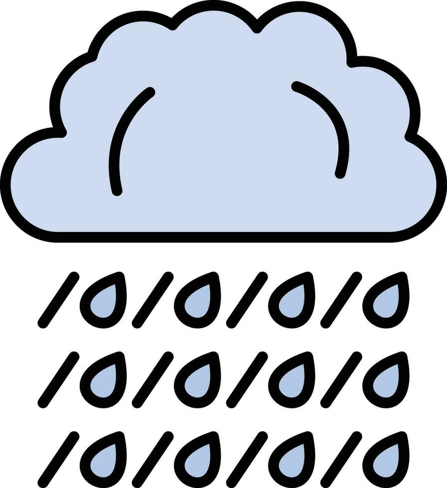 icono de vector de lluvia