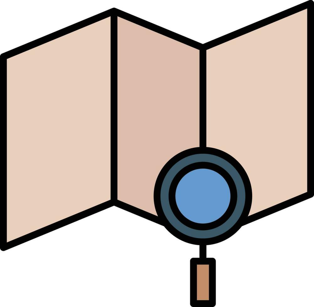Search Map Vector Icon