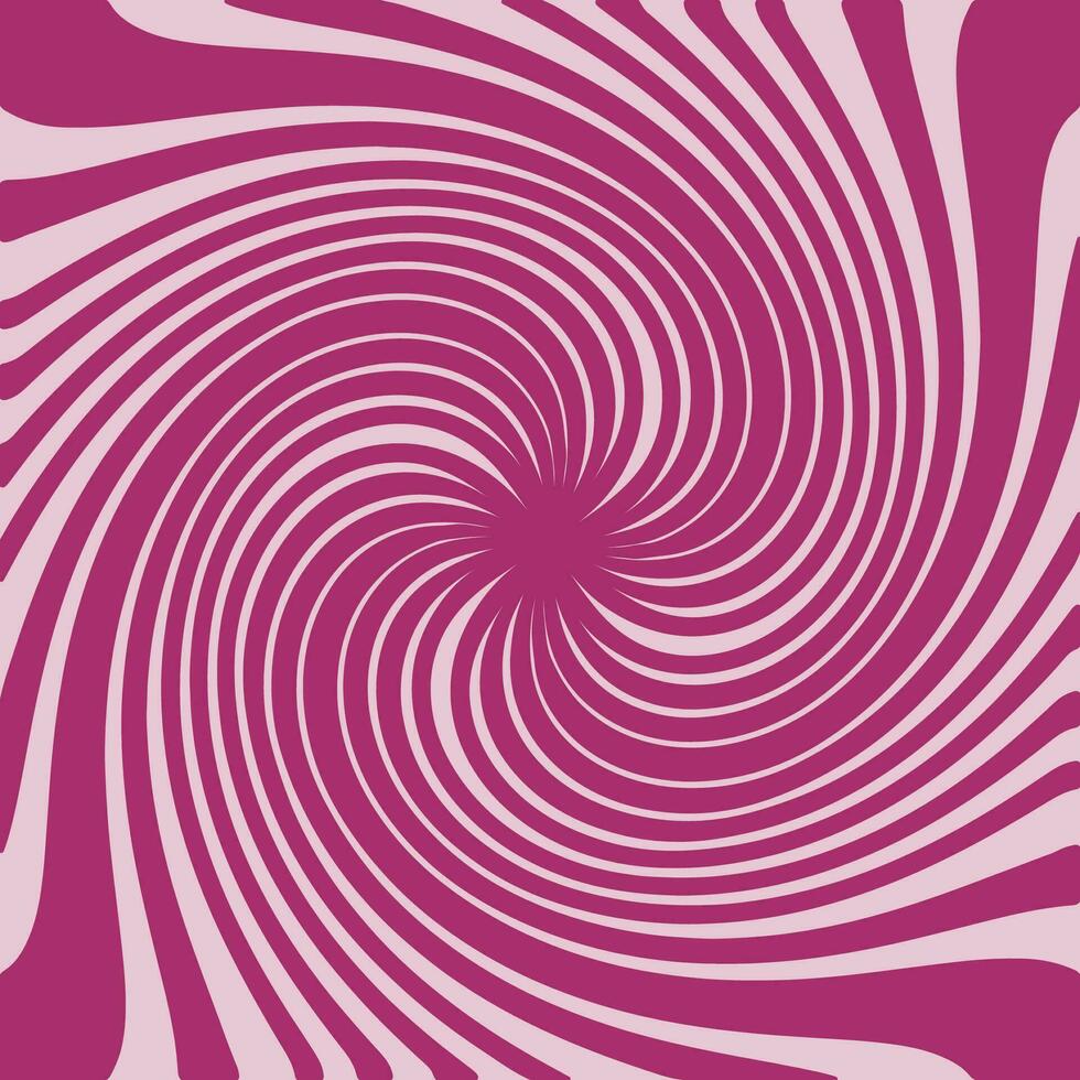 remolino rosado radial antecedentes. vórtice y espiral antecedentes. caramelo de colores fondo de pantalla con rayos de sol vistoso giratorio líneas para plantilla, bandera, póster, volantes. vector