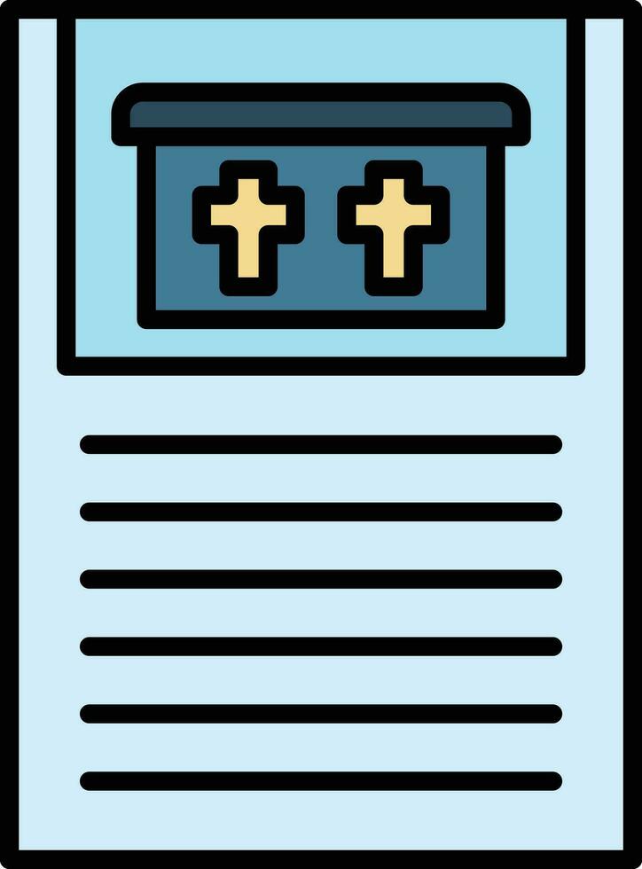 Death Certificate Vector Icon