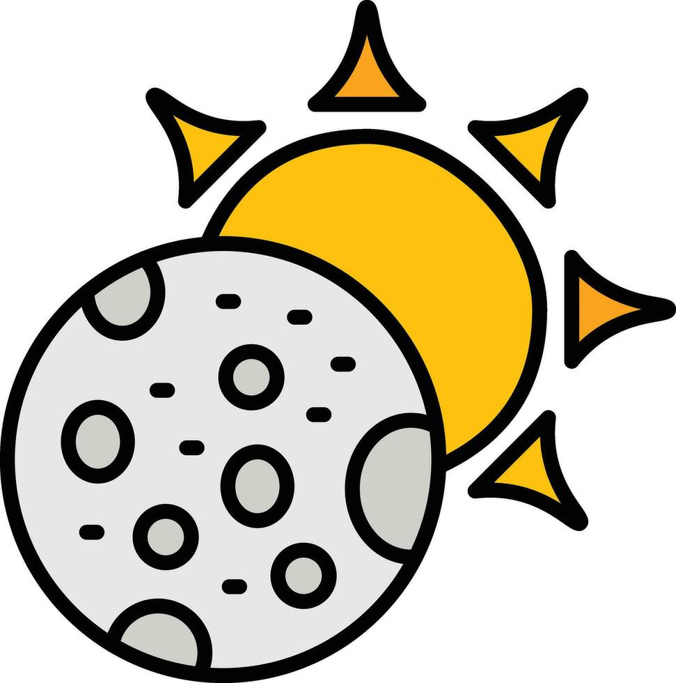 icono de vector de eclipse