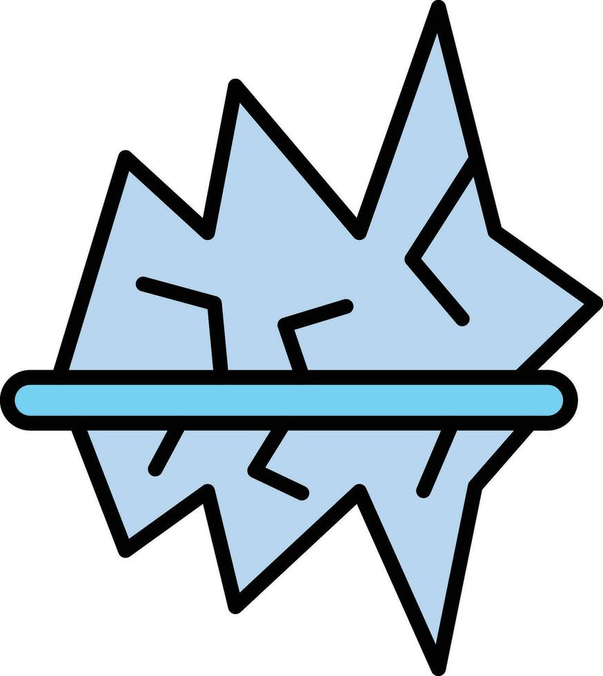 icono de vector de iceberg