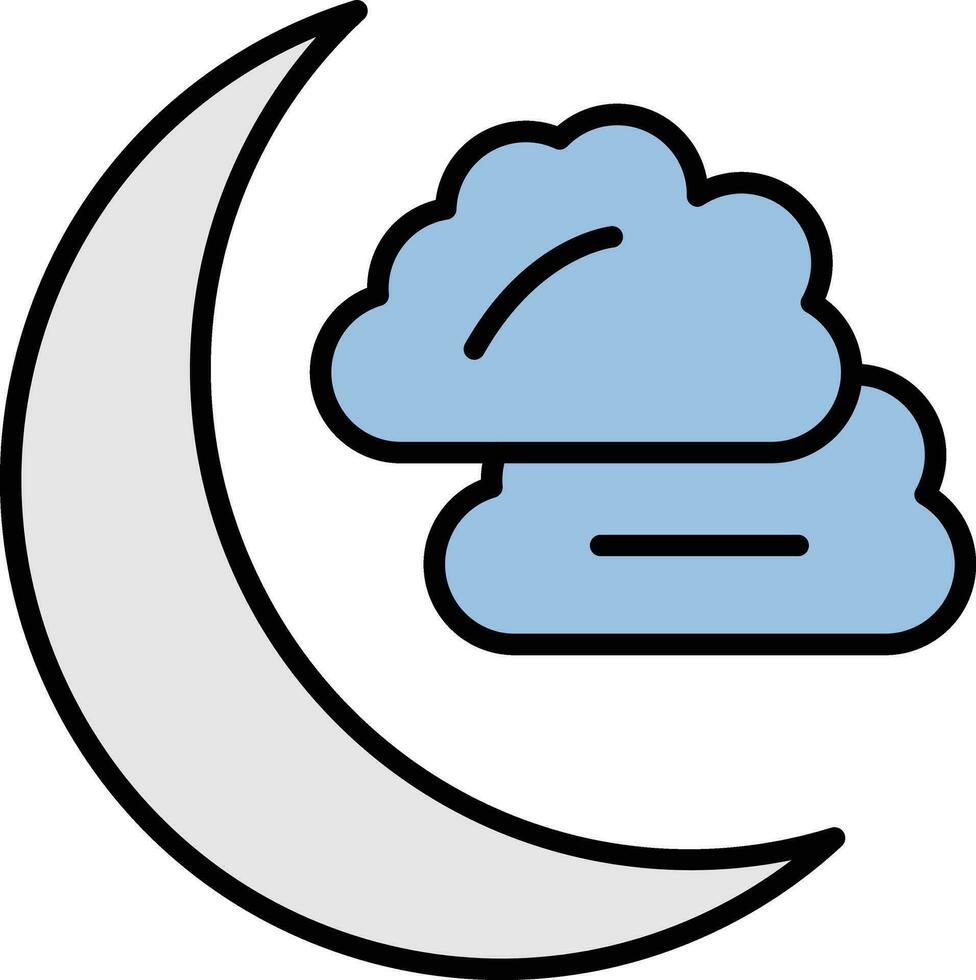 icono de vector de luna nueva