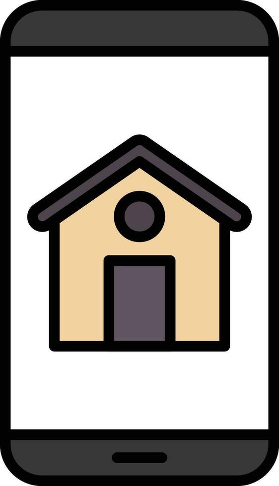 casa aplicación vector icono