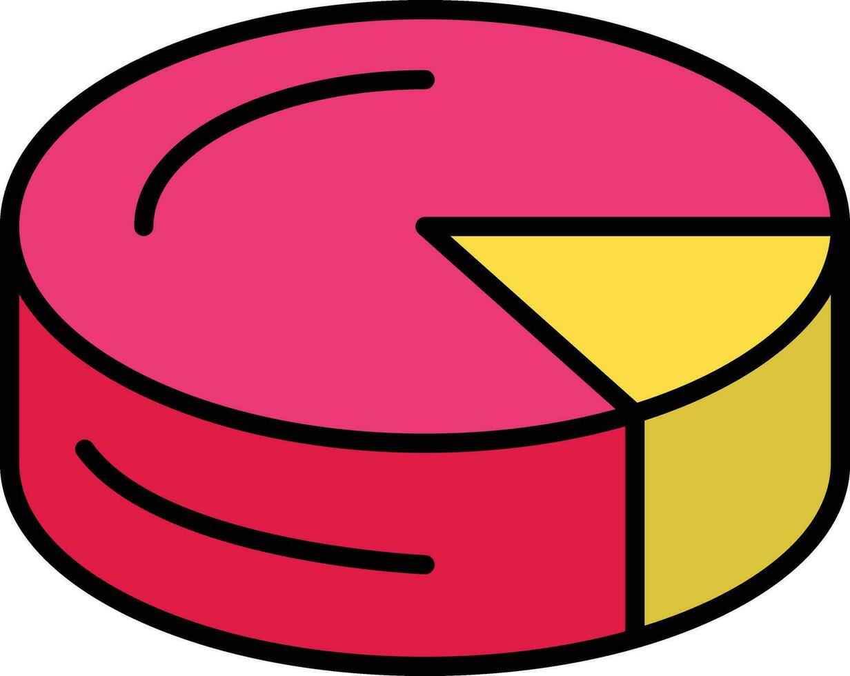 3D Pie Chart Vector Icon
