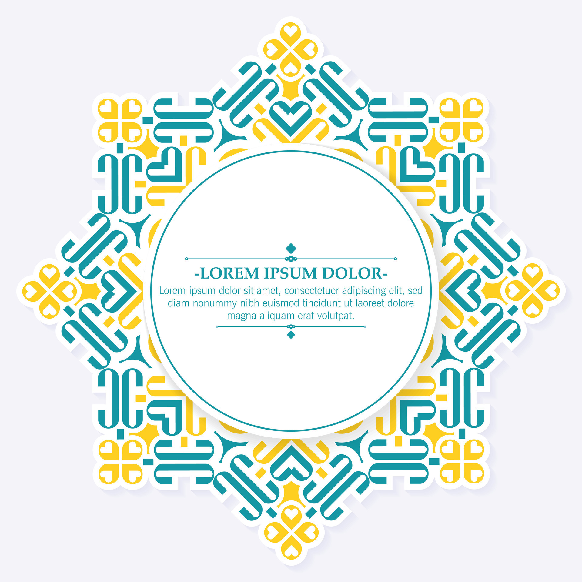 Colorful calligraphy square ornament border line 30345710 Vector Art at