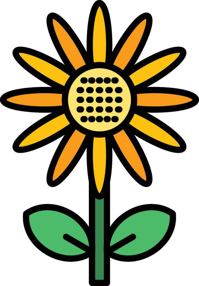Sunflower Vector Icon