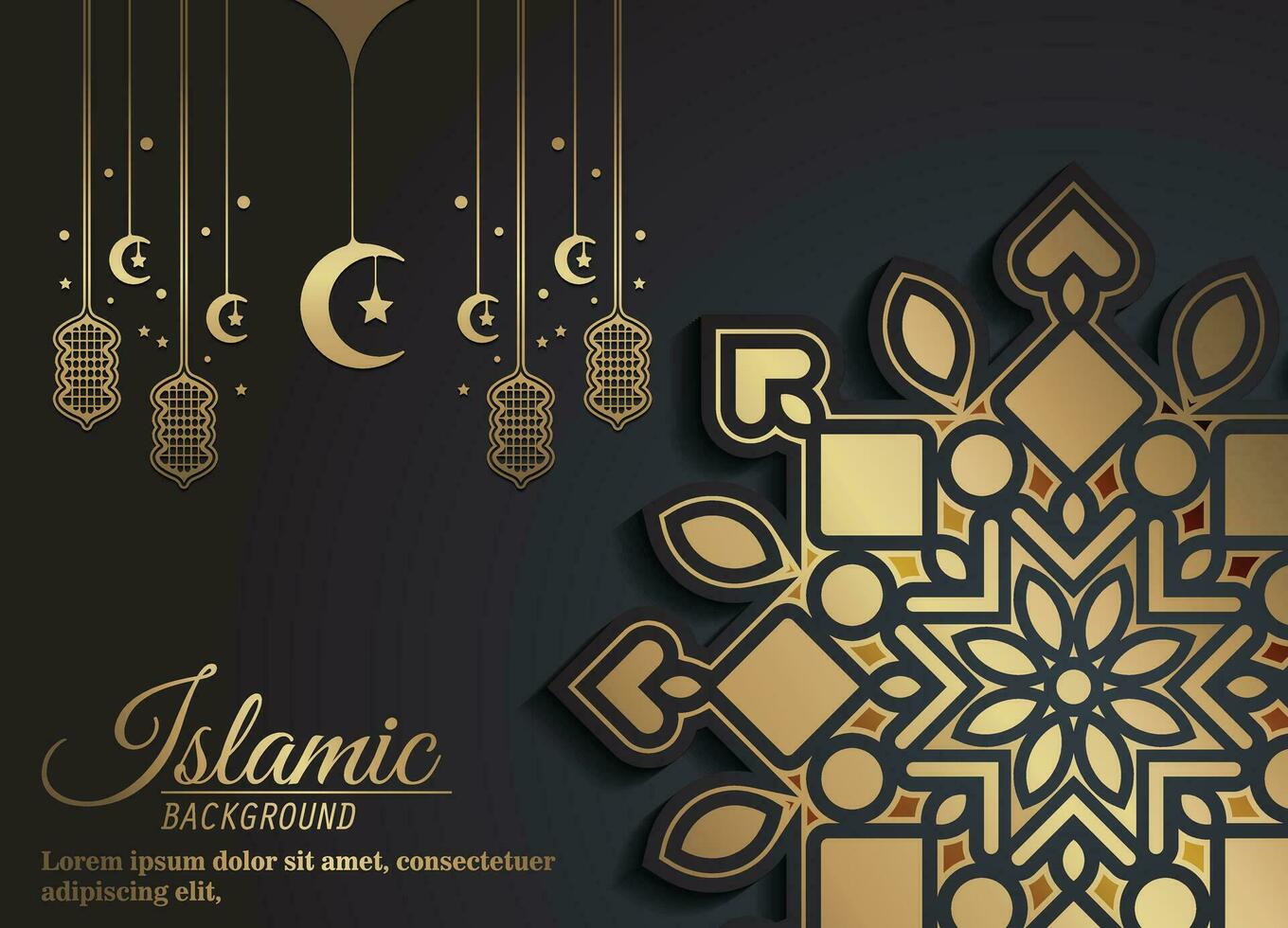 Luxury mandala background with arabesque arabic islamic east pattern vector