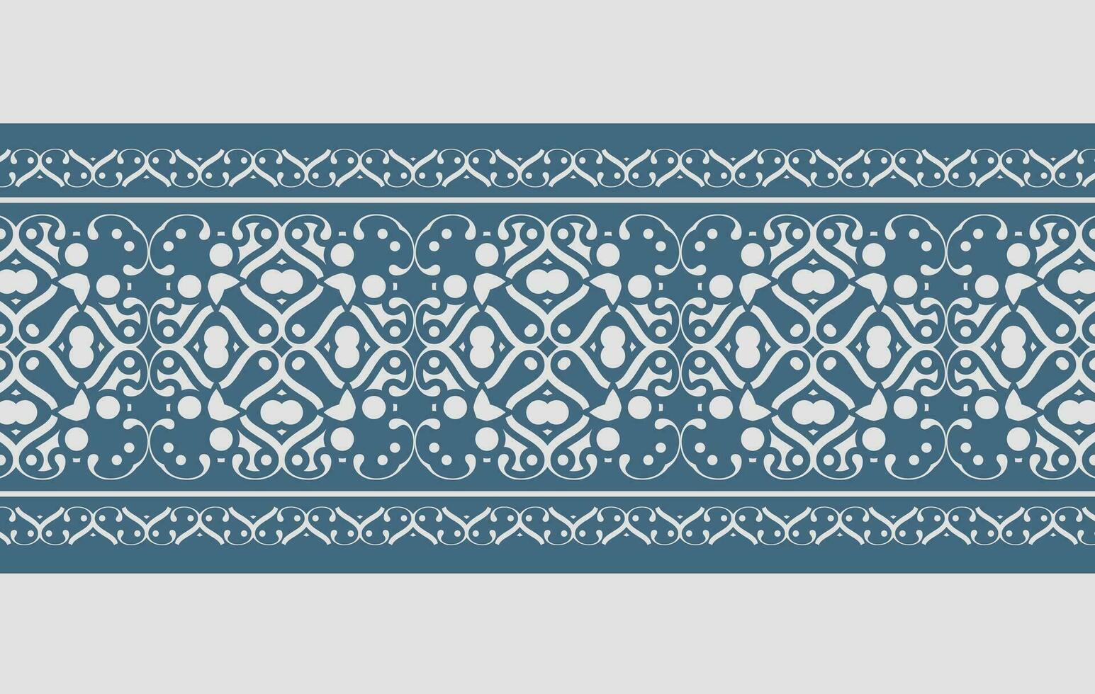 Henna banner border with colorful border vector