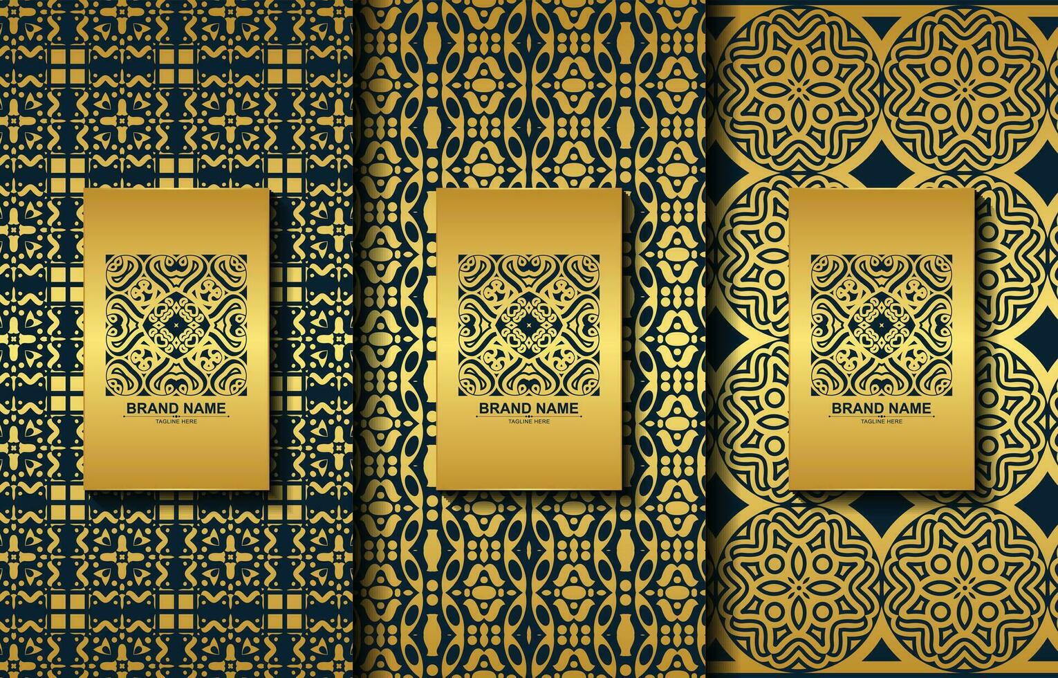 Set of luxury retro labels with calligraphic vector logo. Antique monogram collection.