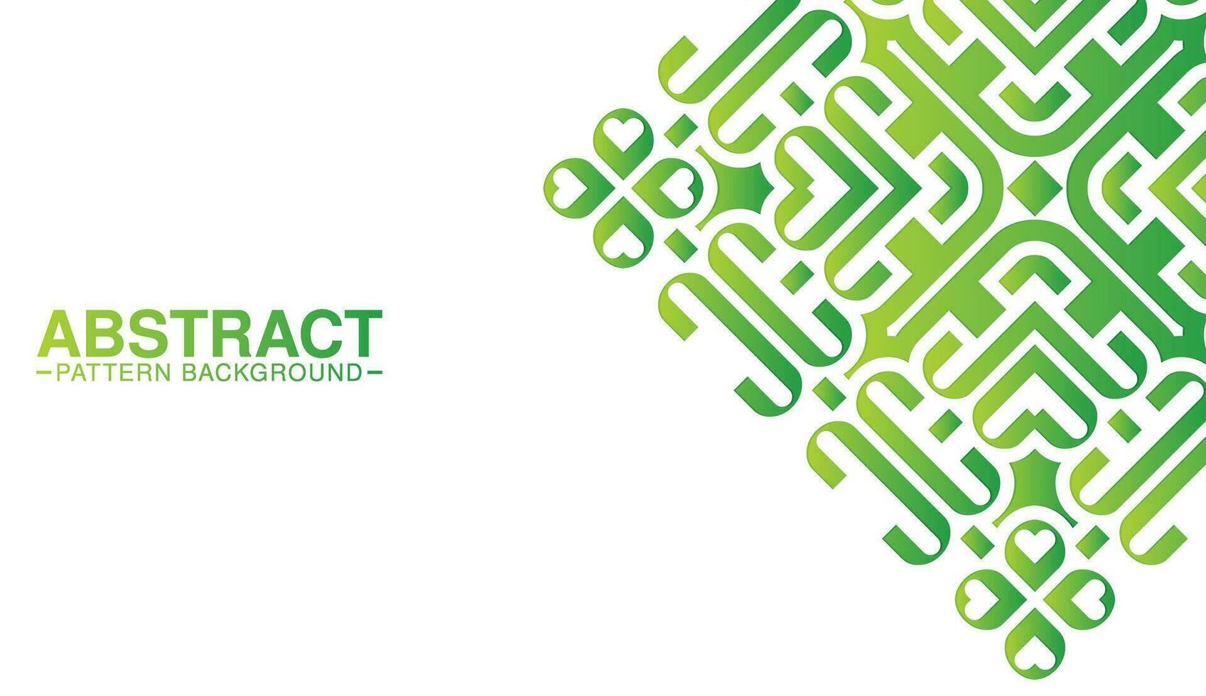 Green ornament pattern design background vector