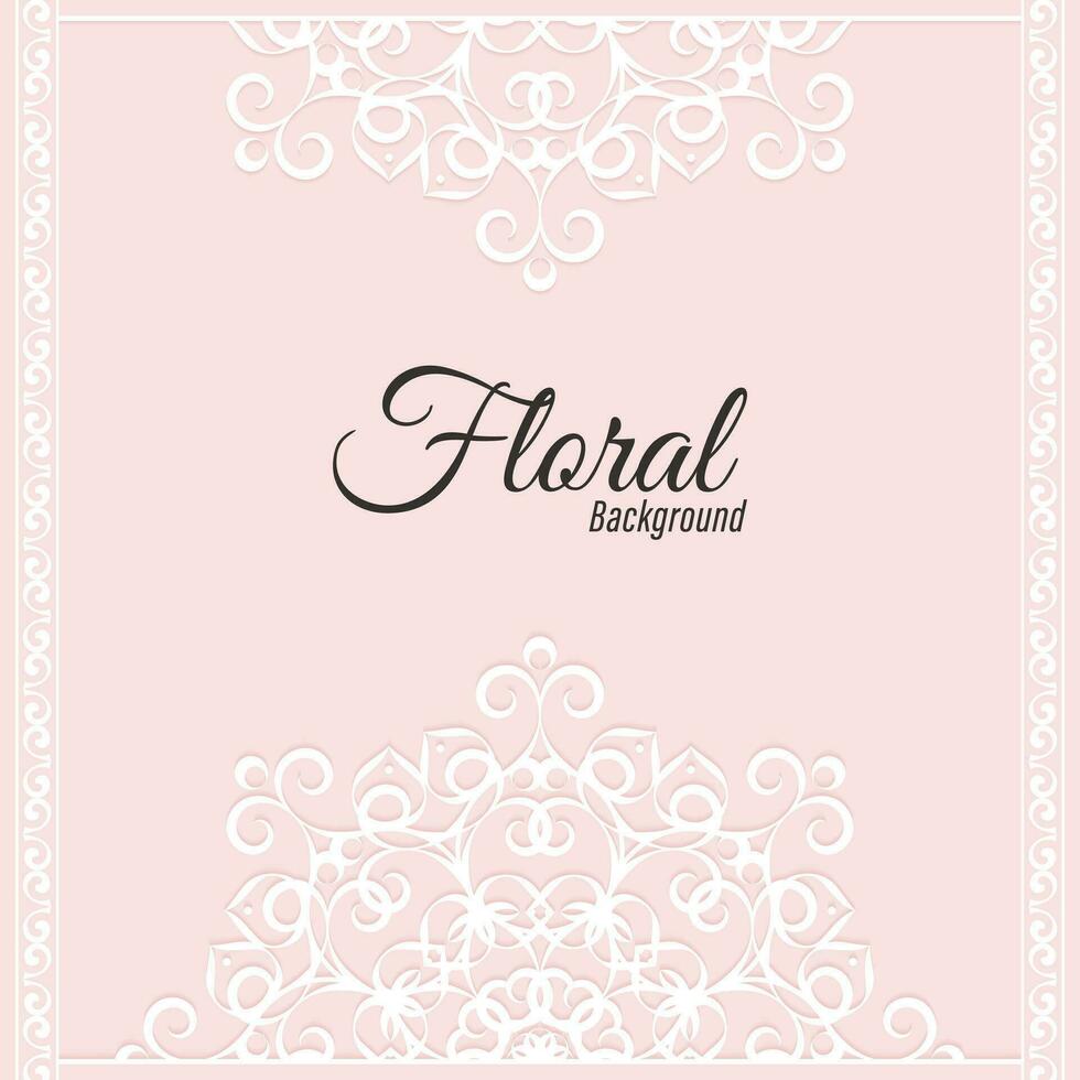 Vector decorative floral frame background