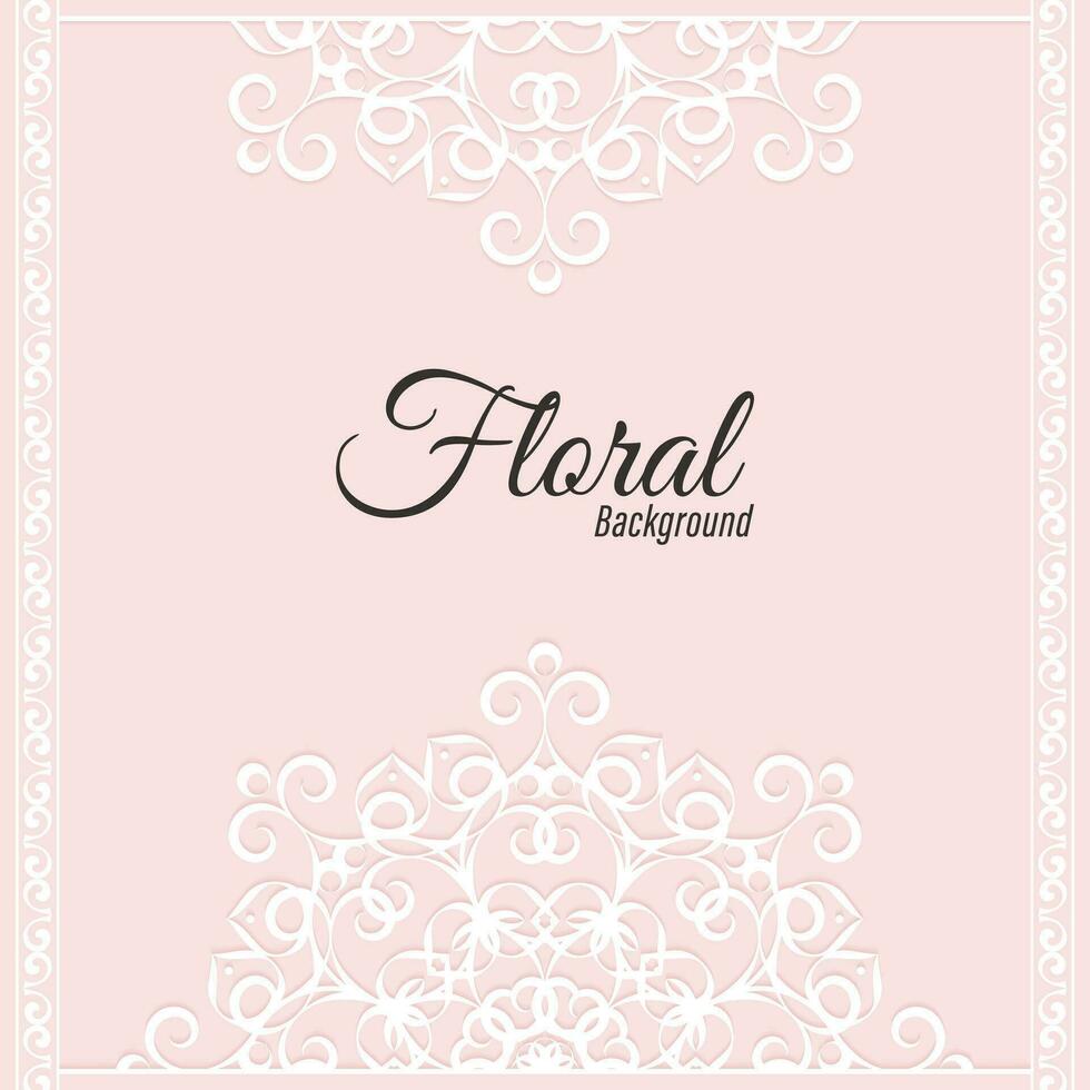 vector de fondo decorativo marco floral