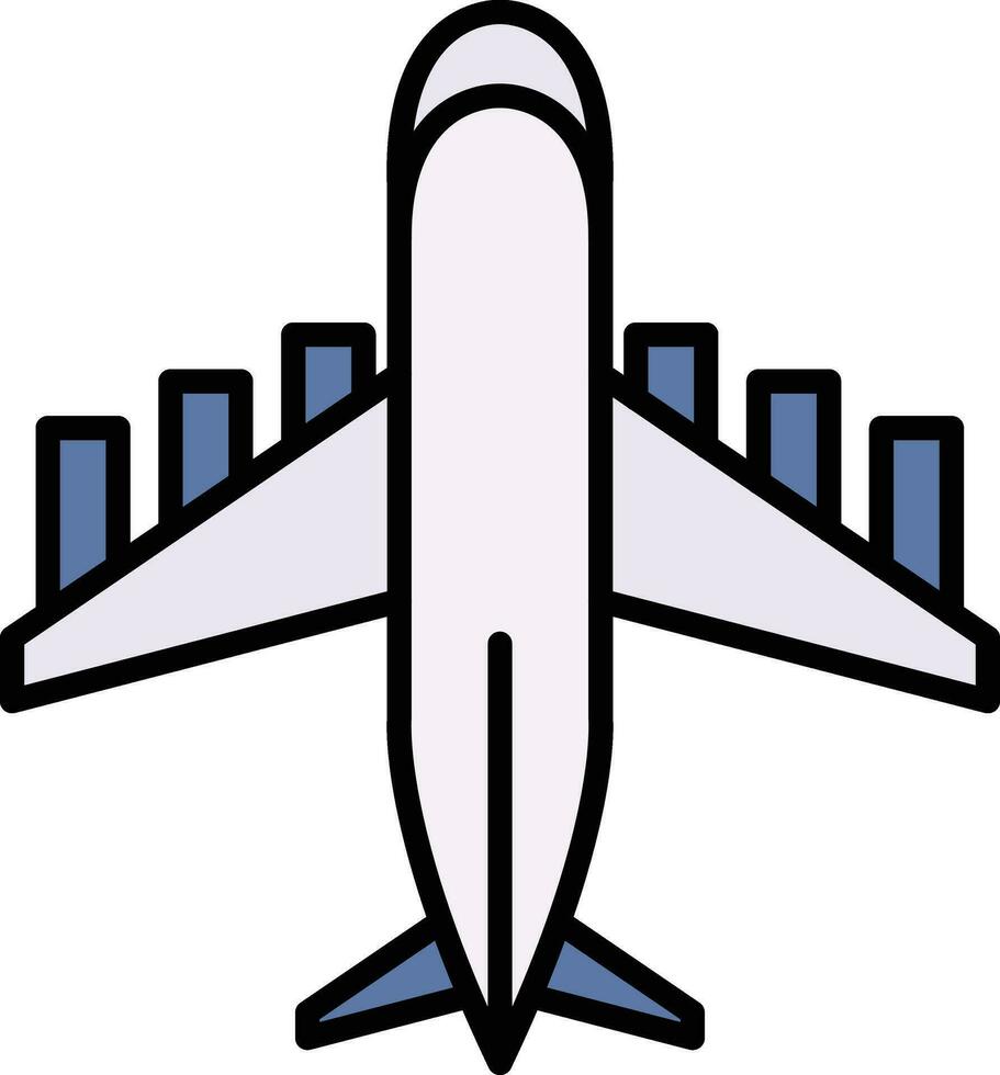 icono de vector de avion