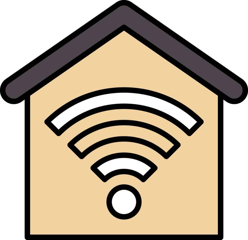 House Wifi Vector Icon