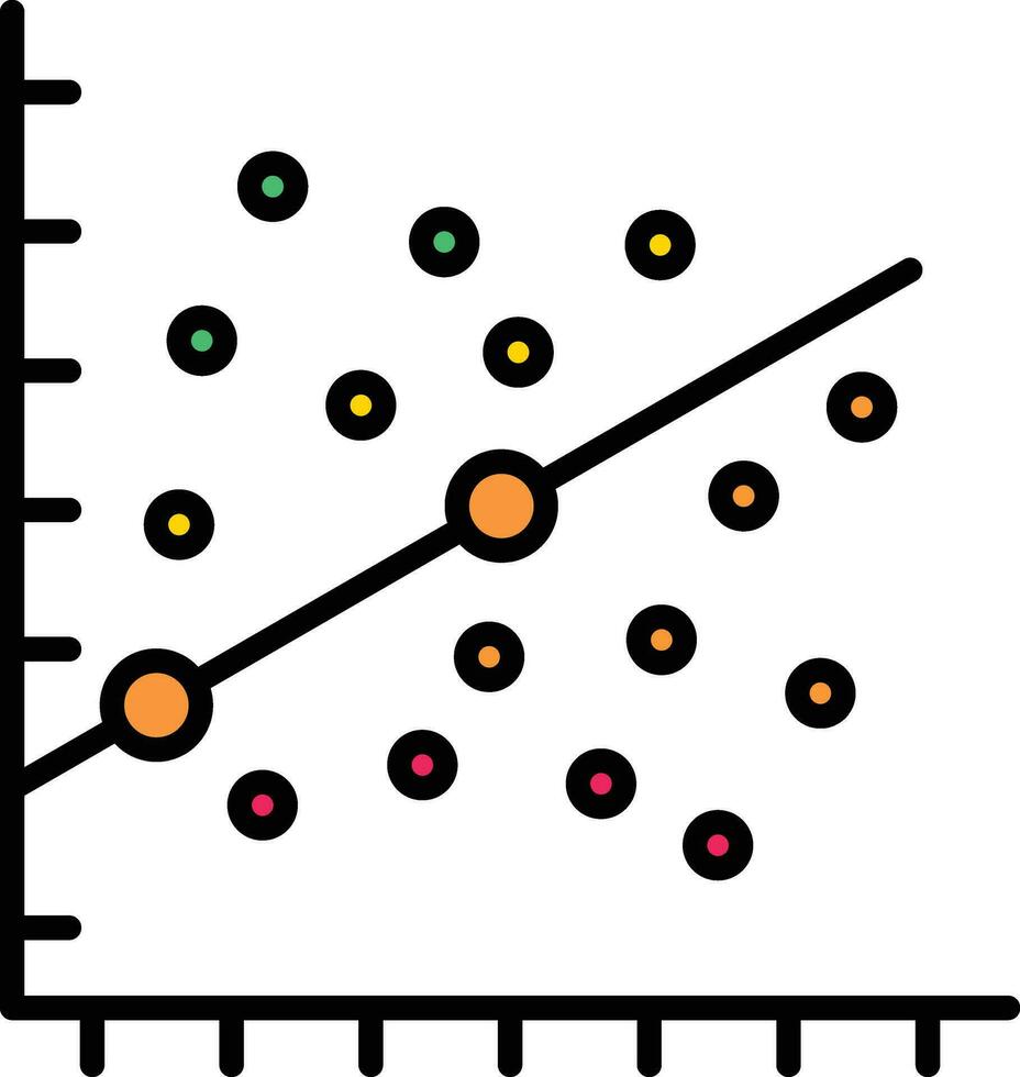 Scatter Plot Vector Icon