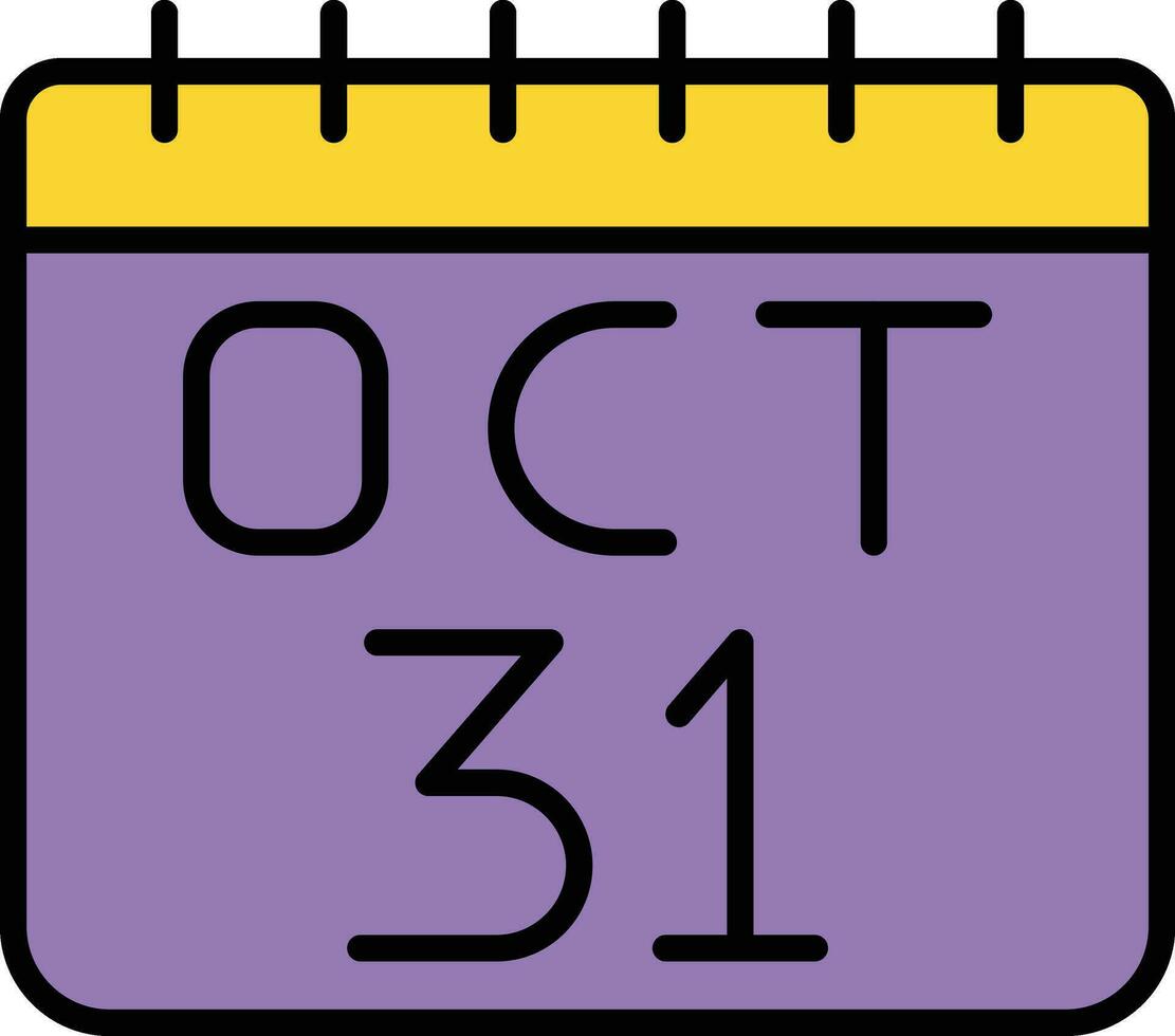 icono de vector de 31 de octubre