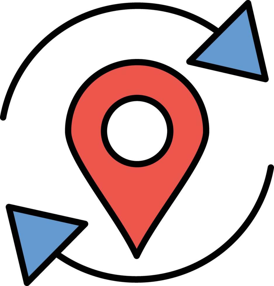 Refresh Location Vector Icon