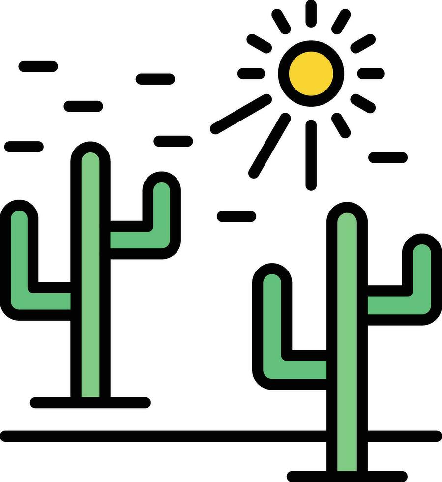 Desert Heat Vector Icon