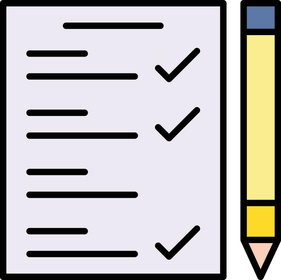 School Exam Vector Icon