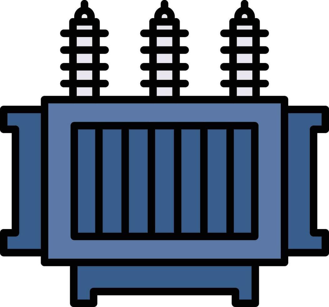 Power Transformer Vector Icon