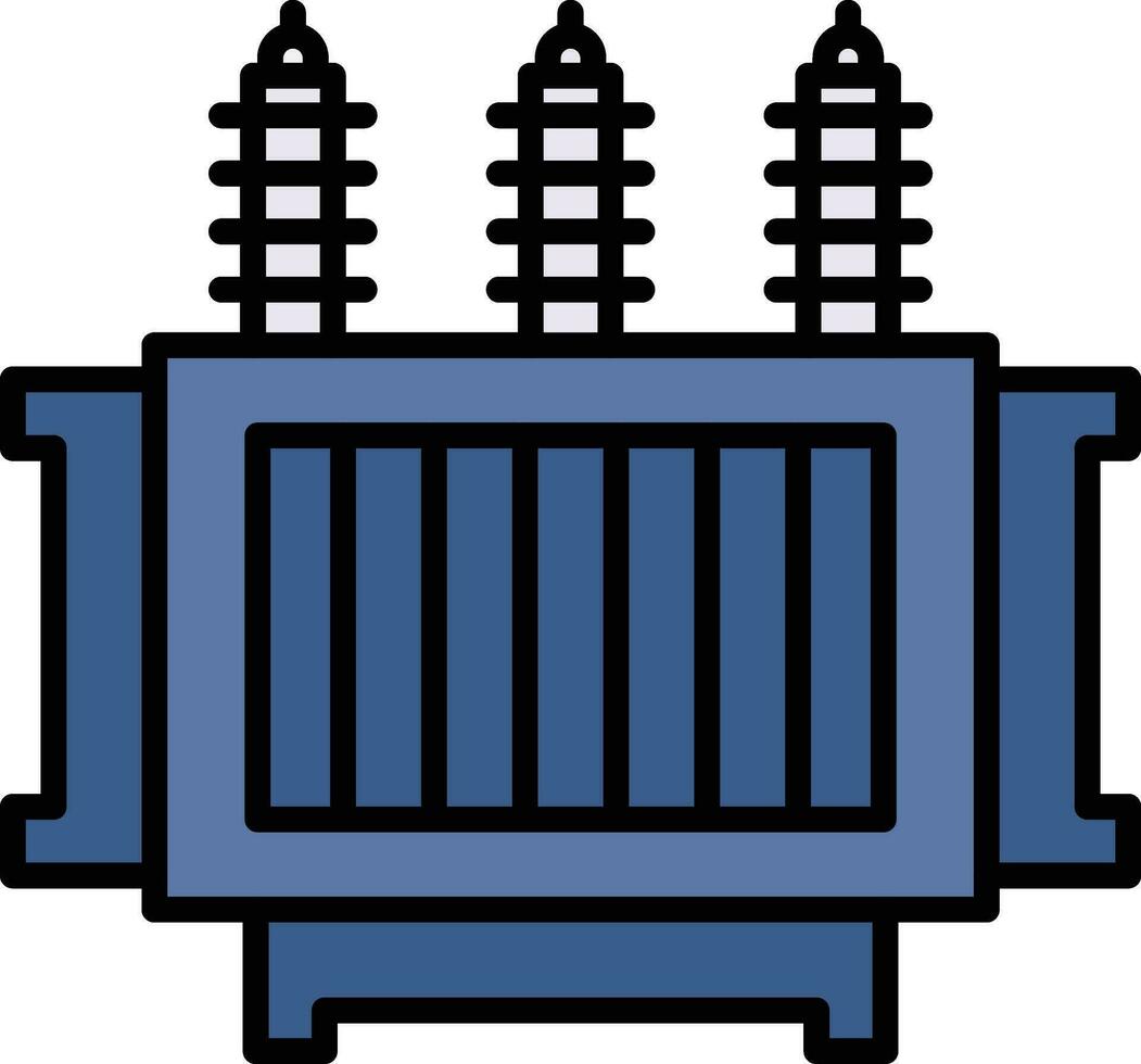 Power Transformer Vector Icon